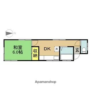岡部荘【2号室】の間取り