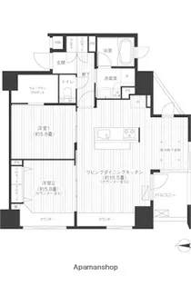東京都北区赤羽2丁目【マンション】の間取り