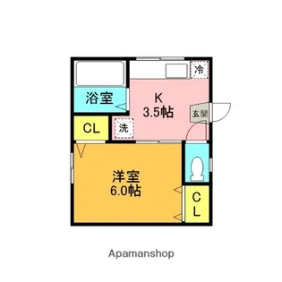 東京都北区中十条2丁目【アパート】の間取り