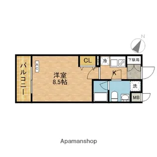 東京都北区志茂3丁目【マンション】の間取り