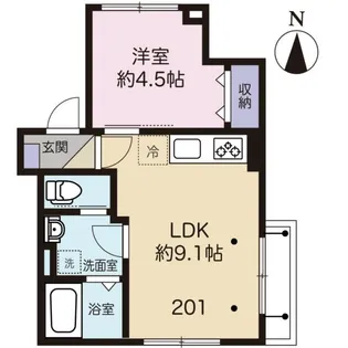 リージェント東和【2階】の間取り