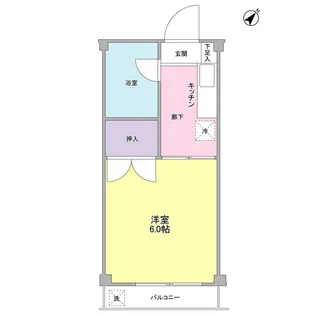 トーコー幸町ハイツ パートⅠ【1階】の間取り