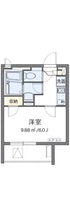 クレイノクレージュ柳原【1階】の間取り