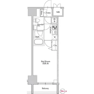 LEXE赤羽【10階】の間取り