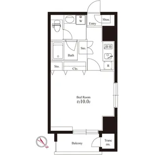 オリーブマンション荒川【4階】の間取り