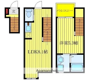 BEテラス赤羽【2階】の間取り