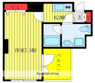ルフレ赤羽サウス【3階】の間取り