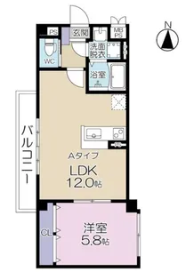 グレイスコート寿宝【1階】の間取り