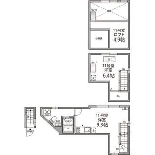 グランエッグス東大前【2階】の間取り