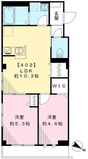 クラルテときわ台【402号室号室】の間取り