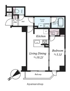 LEXE文京白山【2階】の間取り