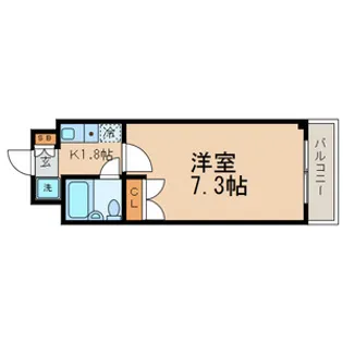 FIORE 西尾久Ⅱ【8階】の間取り