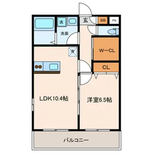 ハイデンス【2階】の間取り