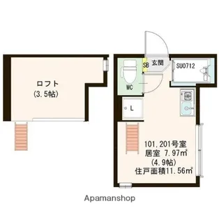 STAGE神谷【1階】の間取り