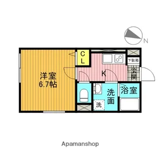 BLUE PALETTE赤羽弁天通り【3階】の間取り