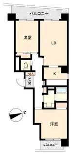 ウィルテラス南大塚【0504号室】の間取り