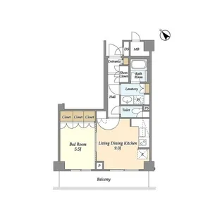 ウィルテラス滝野川【2階】の間取り