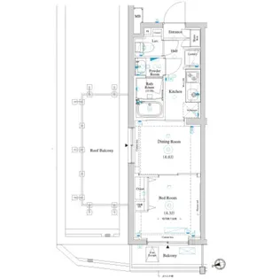 ラティエラ滝野川【4階】の間取り