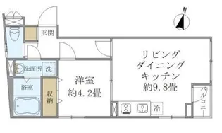 ロータス南長崎【2階】の間取り