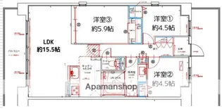 ドゥーエ南長崎【5階】の間取り