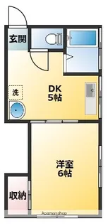 ベルメゾン菊地【2階】の間取り