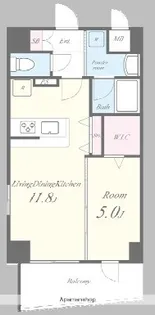 T LEGENDAIRE(テ レジャンデール)護国寺WEST【8階】の間取り
