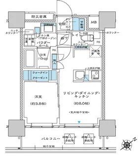 プレミスト板橋【10階】の間取り