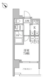 レジディア文京本郷Ⅲ【6階】の間取り