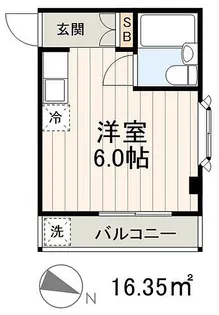 ニューハトリコーポIII【2階】の間取り