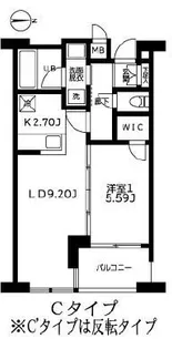 カーザビアンカ【7階】の間取り