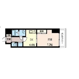 オーキッドレジデンス板橋【5階】の間取り