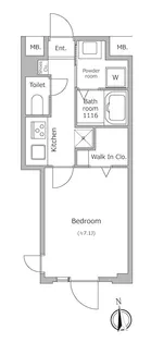 グローリオシェルト池袋本町【2階】の間取り