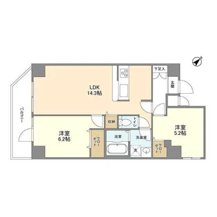 アルファコート王子2【9階】の間取り