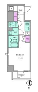 ドゥーエ日暮里【8階】の間取り