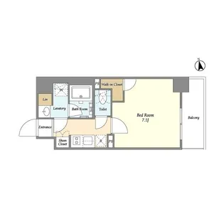 1Kの間取り画像