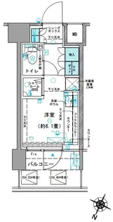 コムレジ赤羽 学生棟【0354号室】の間取り