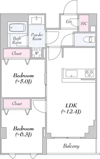 ロイジェント志村坂上【7階】の間取り