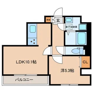 MON CHATON【5階】の間取り