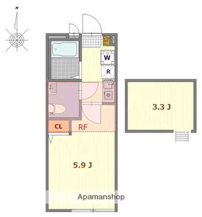 シエラグランデ亀有【2階】の間取り