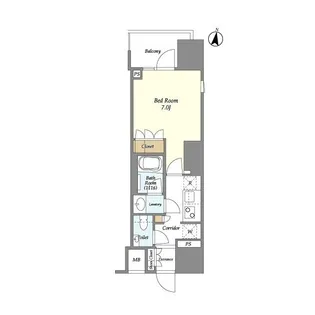 ルジェンテ文京湯島【3階】の間取り