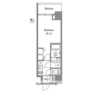 東京都北区田端新町2丁目【マンション】の間取り