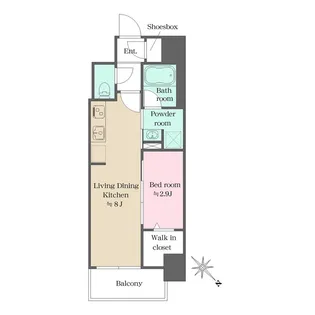 ウエリスアーバン大塚【11階】の間取り