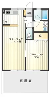 メゾンドフォレナ【1階】の間取り