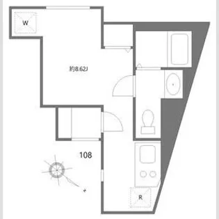 モダンアパートメント文京音羽【1階】の間取り