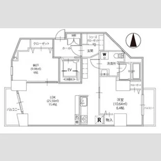 東京都文京区湯島4丁目【マンション】の間取り