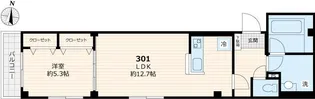 ラピスラズリ【301号室号室】の間取り