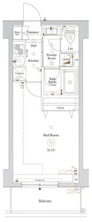 DIPS赤羽駅前【2階】の間取り