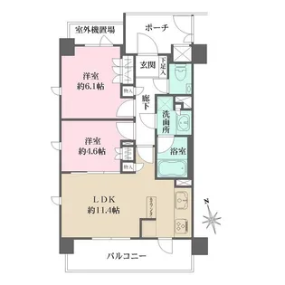 グランスイート文京小桜【6階】の間取り