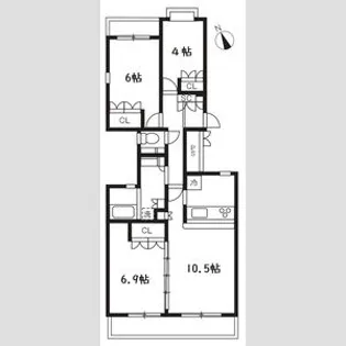 アソシエール文京白山【3階】の間取り