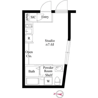 ザ レジデンス赤羽【1階】の間取り